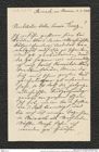 Nachlass Franz Steindachner, Brief von Therese Bujatti an Franz Steindachner (11.09.1908), Inv.Nr. 68.01, Seite 1